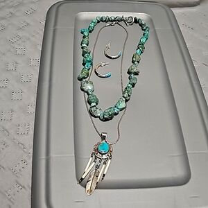 Group of Authentic Tourquoise and Silver Jewelry